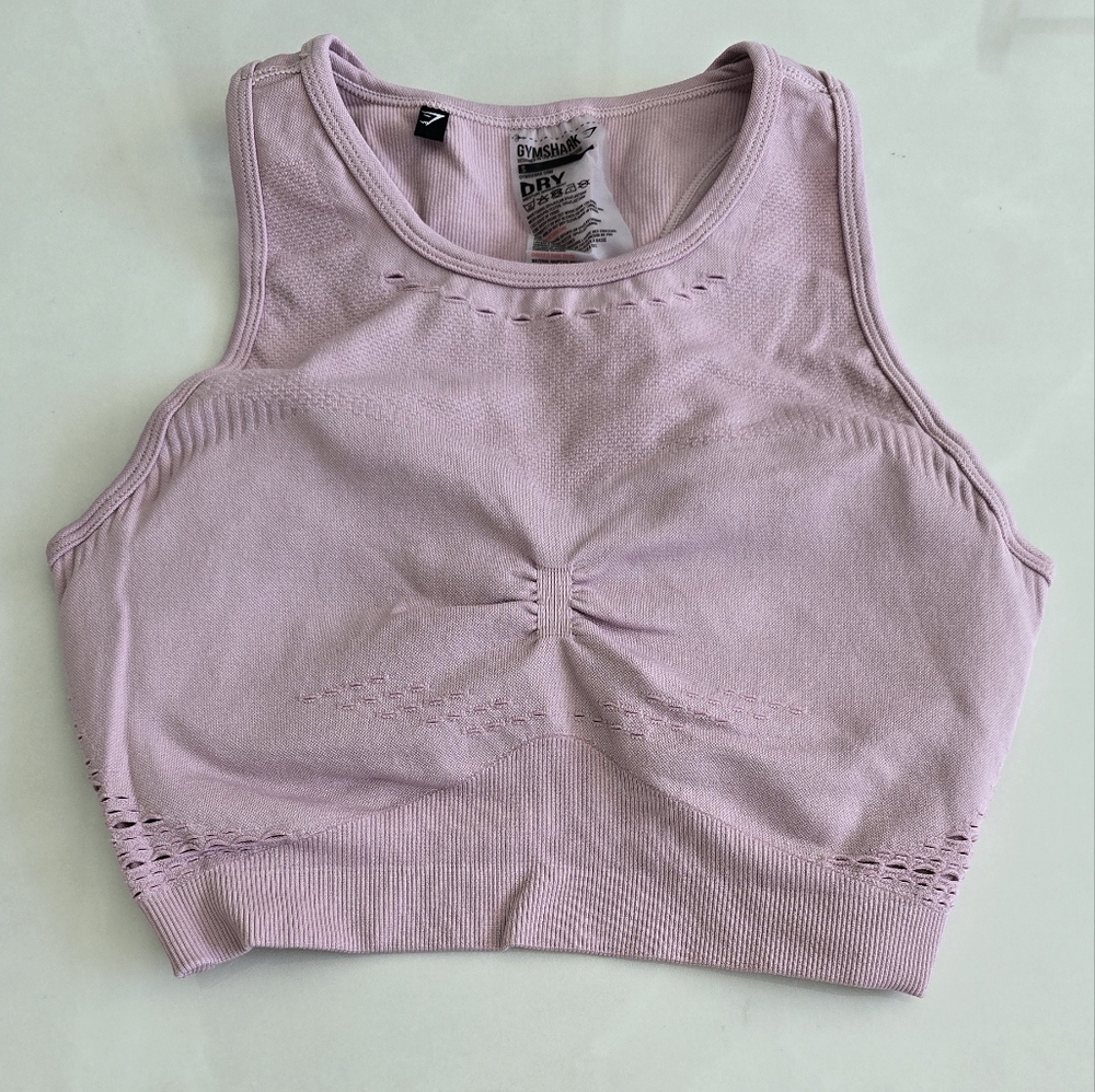 Gymshark Flawless Sports Bra - Washed Lavender - Small